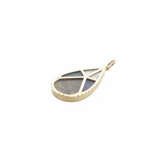 agete ラブラドライトネックレスチャーム K10