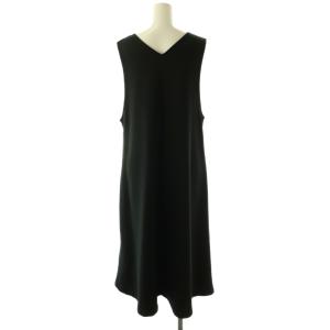 BEARDSLEY 24SS ムーンライクジャンパースカート ワンピース Vネック 0 黒 /CX OS