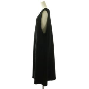 BEARDSLEY 24SS ムーンライクジャンパースカート ワンピース Vネック 0 黒 /CX OS