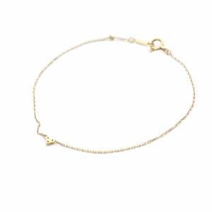 K18 ダイヤ0.01ct ハートブレスレット
