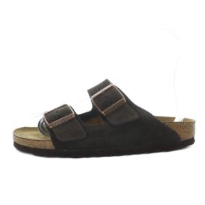 BIRKENSTOCK Arizona サンダル フラット スエード 24cm ダークブラウン /YO23