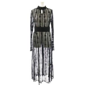 LIMITED VINTAGE LACE DRESS ワンピース ロング レース S ブラック /HK