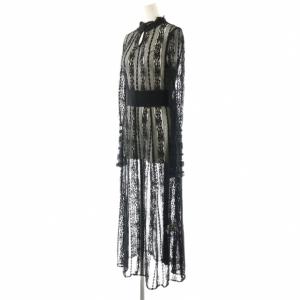 Ameri VINTAGE LIMITED VINTAGE LACE DRESS ワンピース ロング レース S ブラック /HK