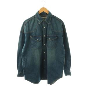 25AW DENIM BIG シャツ F ブルー