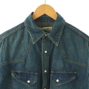 REMI RELIEF 25AW DENIM BIG シャツ F ブルー