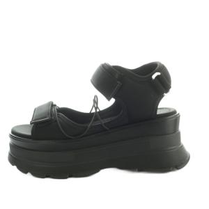 SNIDEL スニーカーソールサンダル 厚底 L 24.0-24.5cm 黒 SWGS252615 /MI OS