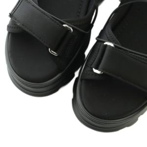 SNIDEL スニーカーソールサンダル 厚底 L 24.0-24.5cm 黒 SWGS252615 /MI OS
