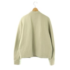 DKNY レザージャケット ジップアップ 長袖 M グレー /AP