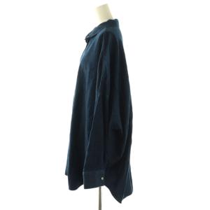 mizuiro ind mizuiroind 近年モデル デニムワイドシャツ チュニック丈 紺 /MI OS