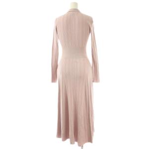SNIDEL 25AW フロントボタンニットワンピース F ピンク ロング 長袖 /AU