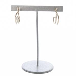 bijoux 925 ドロー カーブピアス 両耳用 ピンクゴールド色 /SR