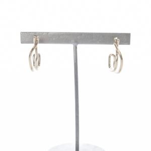 ete bijoux 925 ドロー カーブピアス 両耳用 ピンクゴールド色 /SR
