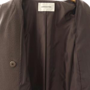 NATURAL BEAUTY BASIC ビッグカラーダブルチェスターコート アウター M モカ /NR OS