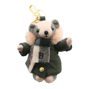 Thomas Vintage Check Teddy Bear Bag Charm