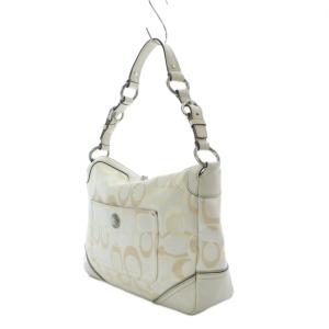 COACH チェルシー オプティック シグネチャーホーボー バッグ ハンドバッグ ベージュ シグネチャー柄 フロントポケット