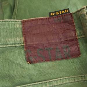 G-Star RAW 3D立体裁断スリムフィットデザイン5ポケットカラーデニム パンツ 31 グリーン /HK OS
