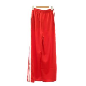 adidas Originals サテンワイドレッグトラックパンツ イージー M レッド ホワイト IP2959 /DO OS