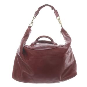 JAS-M.B. レザー 2way ボストンバッグ ショルダーバッグ ハンドバッグ 赤 レッド /SR