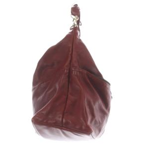 JAS-M.B. レザー 2way ボストンバッグ ショルダーバッグ ハンドバッグ 赤 レッド /SR
