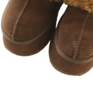 UGG australia FUNKETTE サンダル 厚底 ムートン ファー US5 22.0cm 茶 1113474 /MI OS