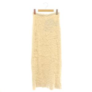 24SS Bumpy Knit Tight Skirt ニットスカート ロング F ベージュ /MY OS