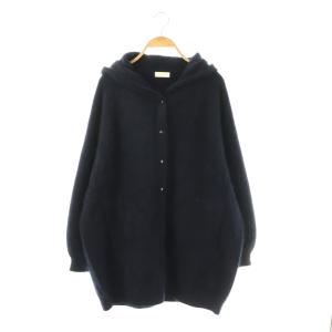 25AW フォックスヤク フーディーカーディガン ニット S 濃紺 /MI OS