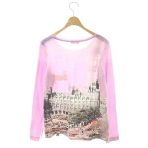 PAUL SMITH 転写長袖Tシャツ カットソー XL ラベンダーピンク マルチカラー /DO OS