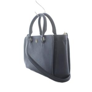 TORY BURCH エマーソン ミニトップジップ ショルダーバッグ ハンドバッグ 2way 黒 ブラック トップハンドルブランドロゴ入り