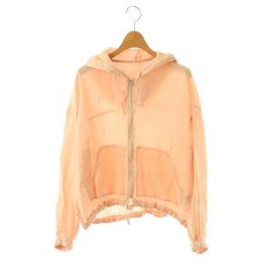 25AW オークエッセンス フーデッドブルゾン ジャケット 薄手 F ピンク /MI OS