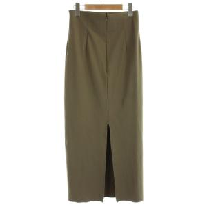 GALLARDAGALANTE 24SS ストレッチマキシタイトスカート 0 茶 ブラウン 無地 /AB OS
