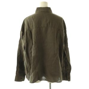 Deuxieme Classe 24SS Linen シャツ ブラウス 長袖 モカブラウン /CX OS