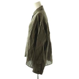 Deuxieme Classe 24SS Linen シャツ ブラウス 長袖 モカブラウン /CX OS