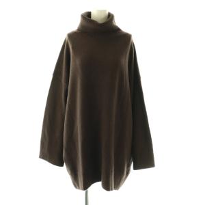 25AW Light タートルネックニットワンピース ブラウン