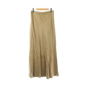 25AW Cu/R maxi スカート ロング フレア ベージュ /DO OS