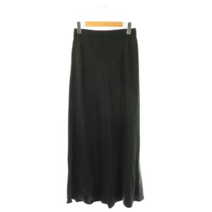 24SS Cu/R maxi スカート ロング フレア ブラック /DO OS