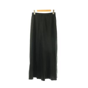 EVERYDAY I LIKE 24SS Cu/R maxi スカート ロング フレア ブラック /DO OS