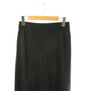 EVERYDAY I LIKE 24SS Cu/R maxi スカート ロング フレア ブラック /DO OS