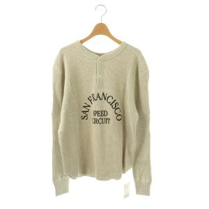 24AW SFSC PRINTED HENLEY NECK TOP