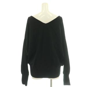 L'Appartement 24SS  ニット カットソー プルオーバー ブラック /CX OS