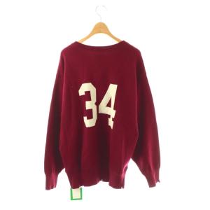 L'Appartement セントジョンズサードクラブ FRANKLIN CENTRAL KNIT ニット 長袖 S ワイン /YO