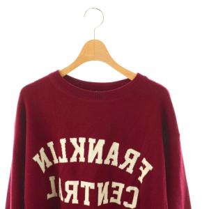 L'Appartement セントジョンズサードクラブ FRANKLIN CENTRAL KNIT ニット 長袖 S ワイン /YO