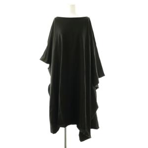 プルドゥマルク 24SS DRESS ワンピース ロング 七分袖 XS ブラック /YO OS