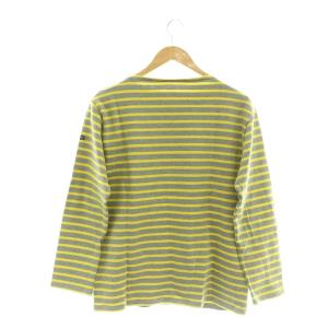 SAINT JAMES ボーダー 長袖 バスクシャツ カットソー M L グレー イエロー /CX OS