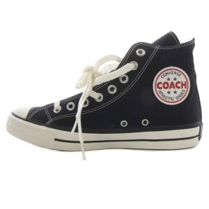 アディクト COACH CANVAS HI スニーカー ハイカット 25cm 黒 ブラック 1CL785