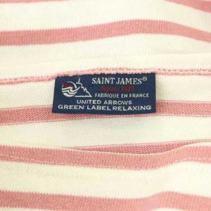 SAINT JAMES ボーダー 長袖 バスクシャツ カットソー ピンク 白 /CX OS