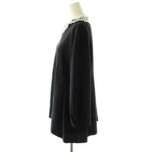 23区 vingt-trois × ベリー VERY 25SS トリアセダブルジョーゼット ブラウス 38 黒