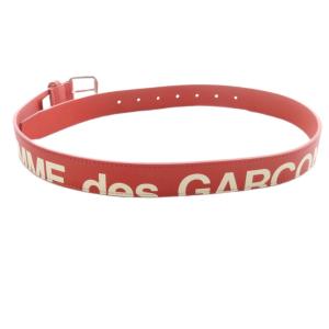 COMME des GARCONS HUGE LOGO ベルト ロゴ 赤 レッド /SR