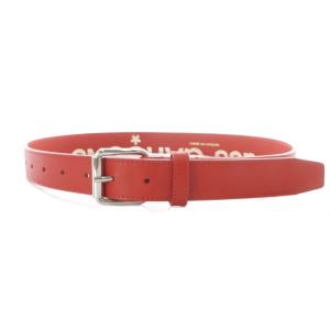 COMME des GARCONS HUGE LOGO ベルト ロゴ 赤 レッド /SR