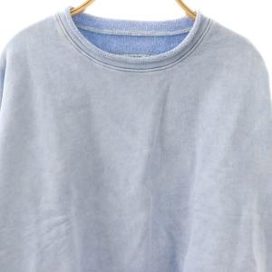 Frank&Eileen フランクアンドアイリーン ウォッシュ加工ロールネックスウェットプルオーバー トレーナー XS ミネラルブルー /SS OS