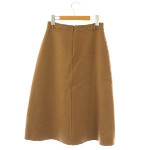 S Max Mara 25年製 ウールフレアスカート ロング 34 モカ /DO OS